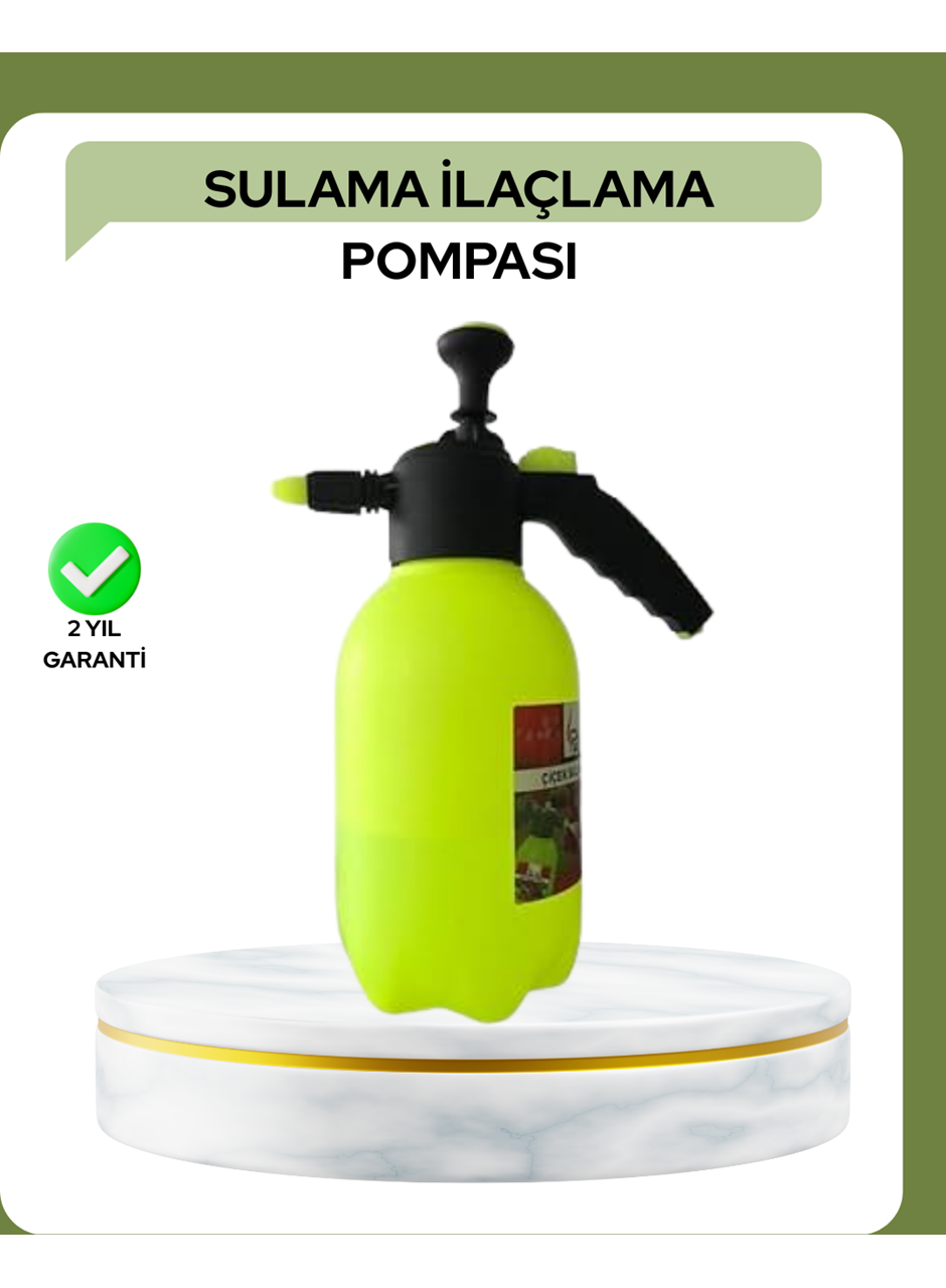 2 Litre Püskürtücü Bakır Nozullu Ayarlı Sprey Temizlik ve Bahçe