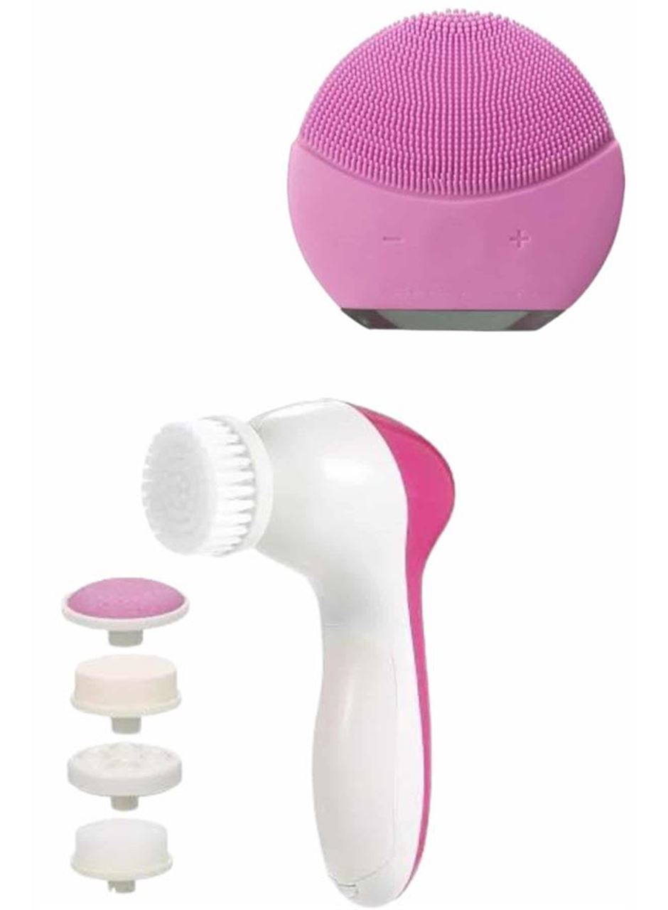 İkili Cilt Bakım Seti 5 Başlıklı Yüz Temizleme ve Masaj Aleti Canlandırıcı ve Onarıcı