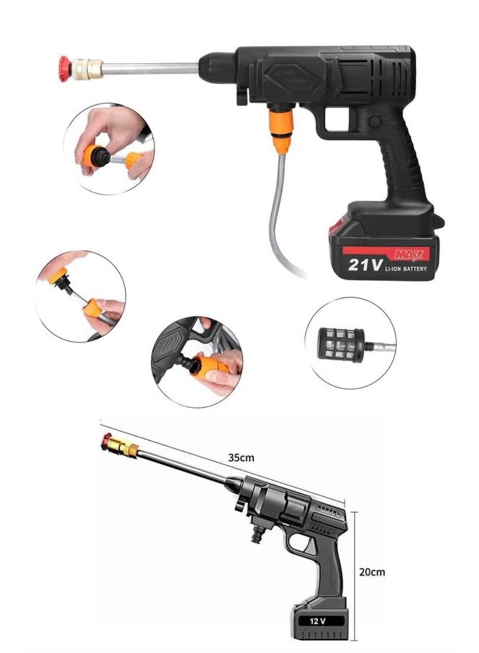 Akülü Oto Araç Yıkama Yüksek Basınçlı Araba Yıkama Makinesi Şarjlı
