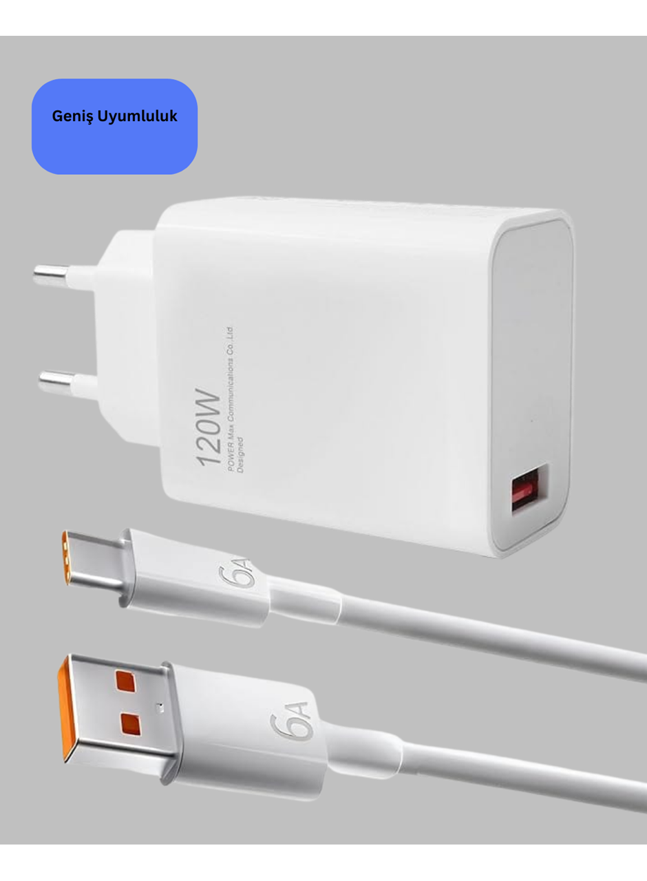 120 Watt Turbo Şarj Cihazı Xiaomi Redmi Note 10 11 12 Uyumlu