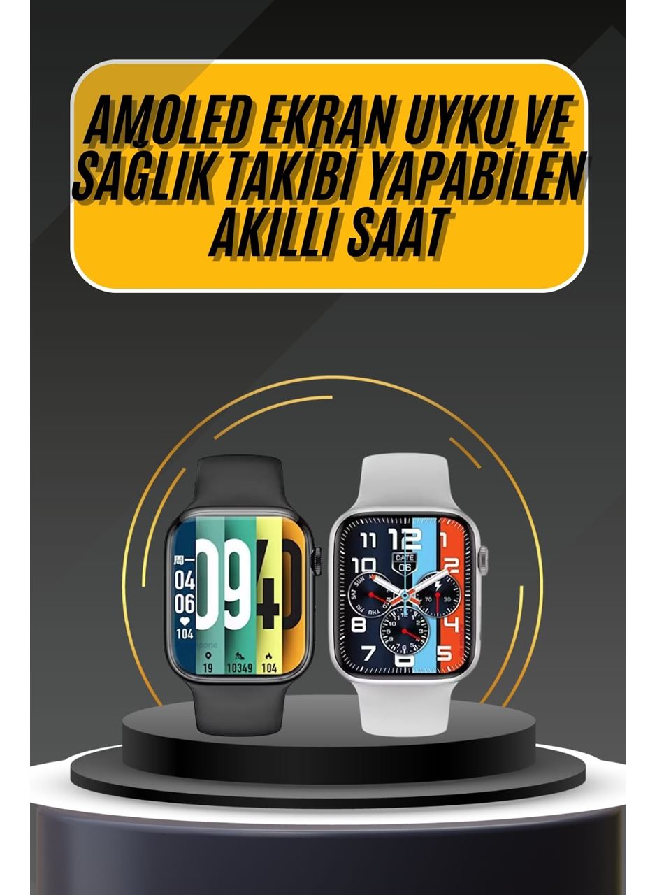 Akıllı Saat Yeni Nesil Android ve İOS Uyumlu Titreşim Modlu Alarm Kronometre