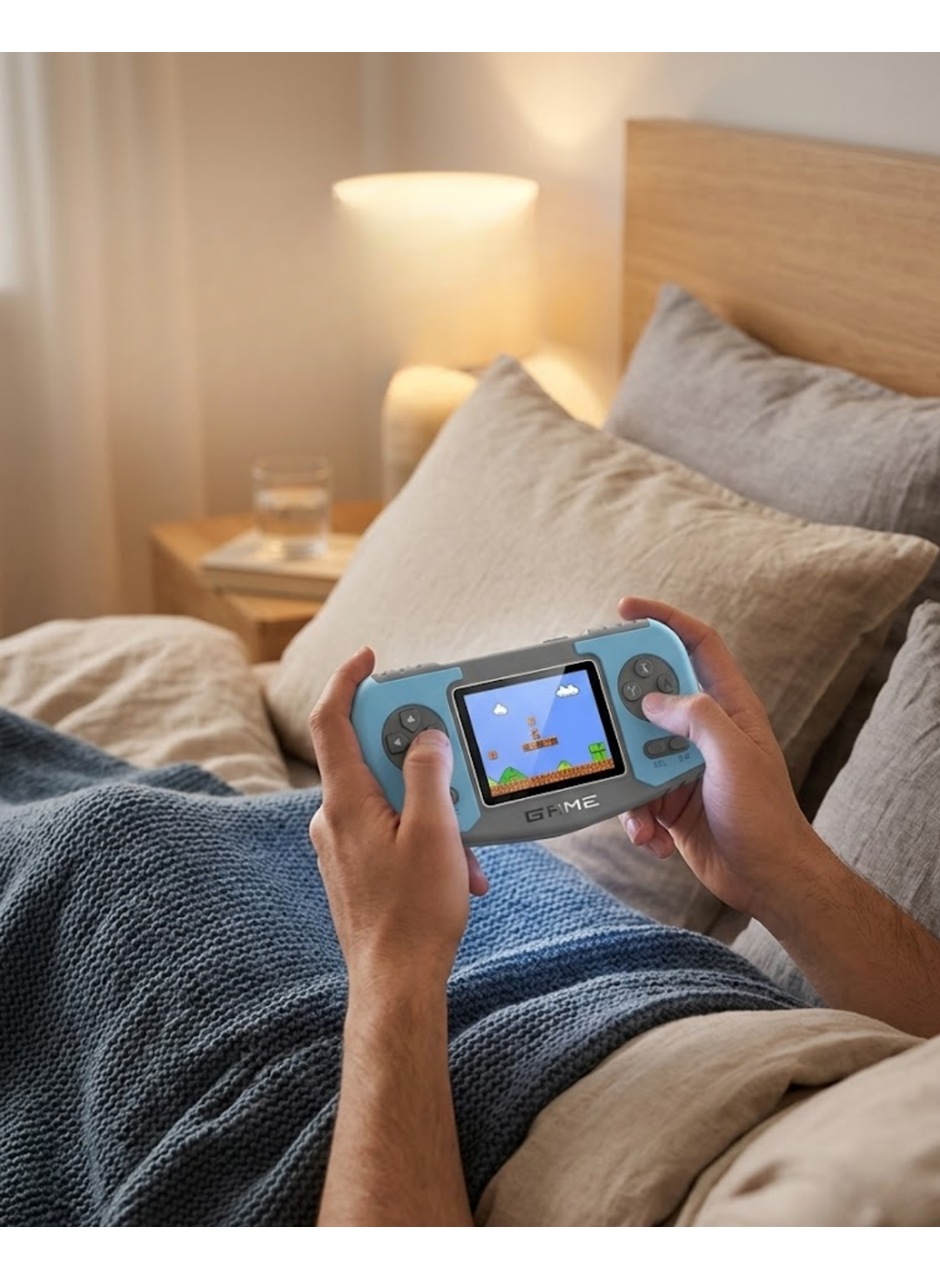 El Tipi Oyun Konsolu Dahili Retro Oyunlar TV Bağlantısı Destekli Taşınabilir Game Console