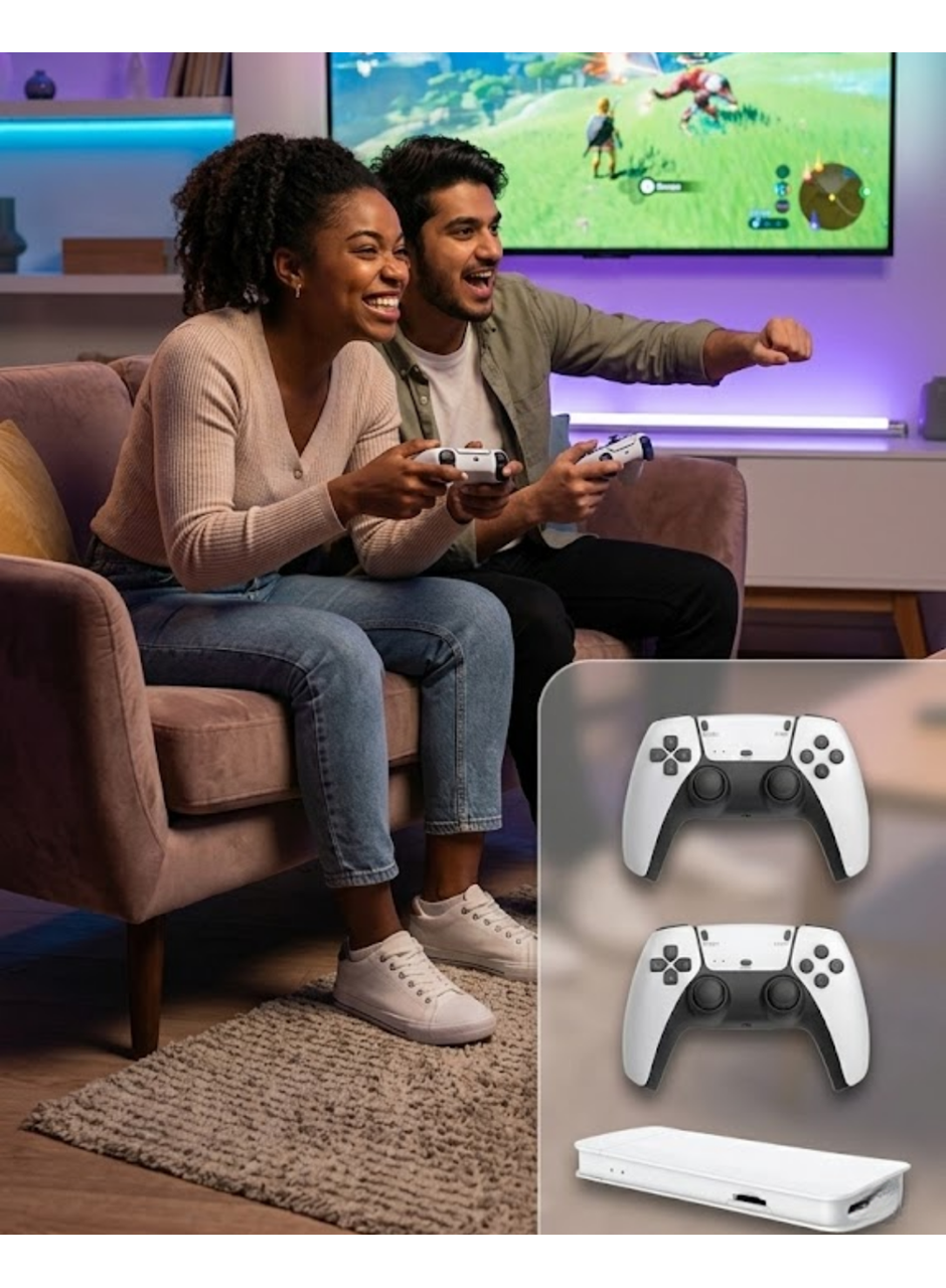 M15 Retro Konsol – 20.000 Oyunlu, Çift Gamepadli, 4K HDMI