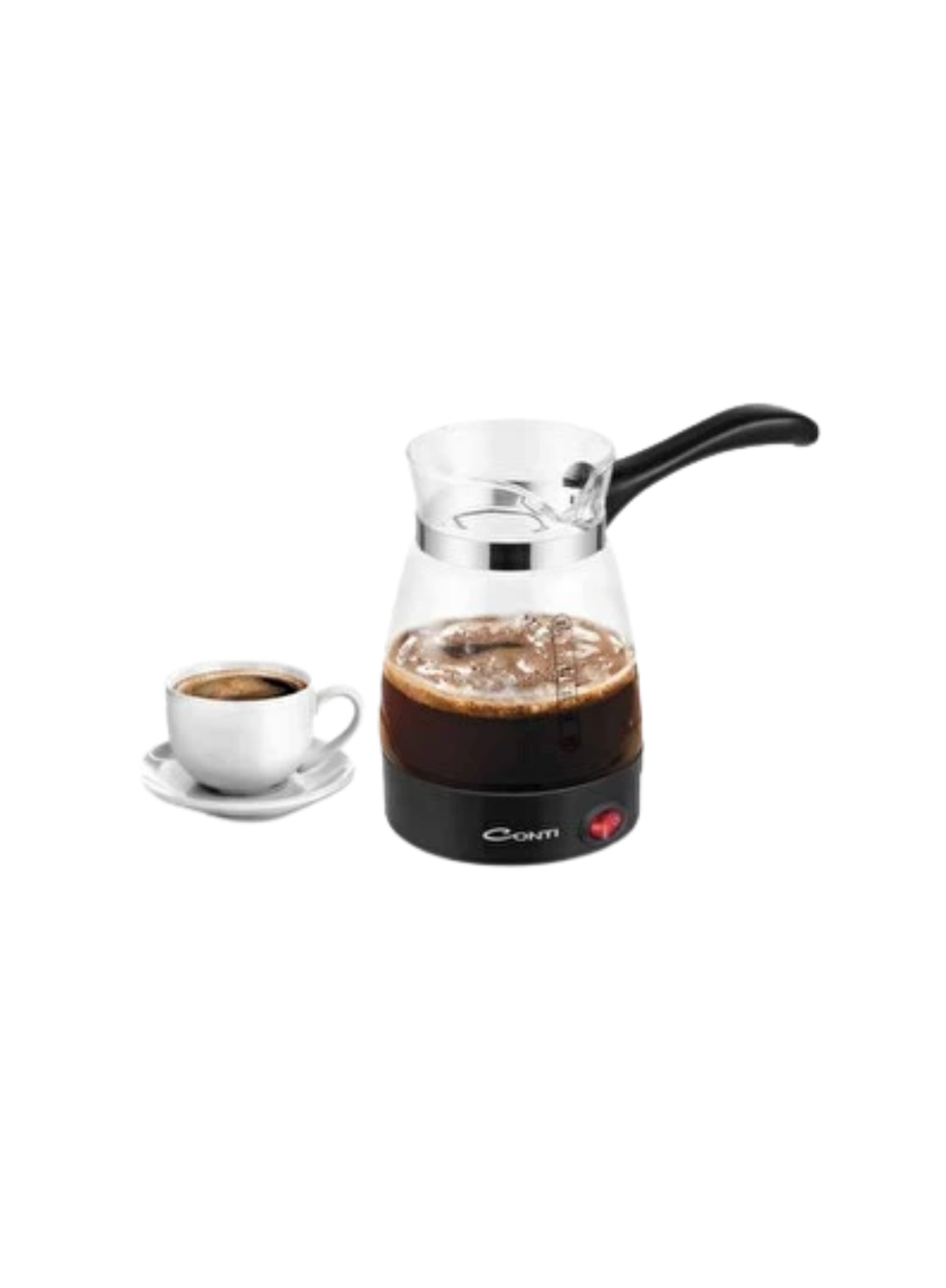 Elektrikli Cam Kahve Makinesi 650W 0.5 Litre Kapasiteli Türk Kahvesi Makinesi