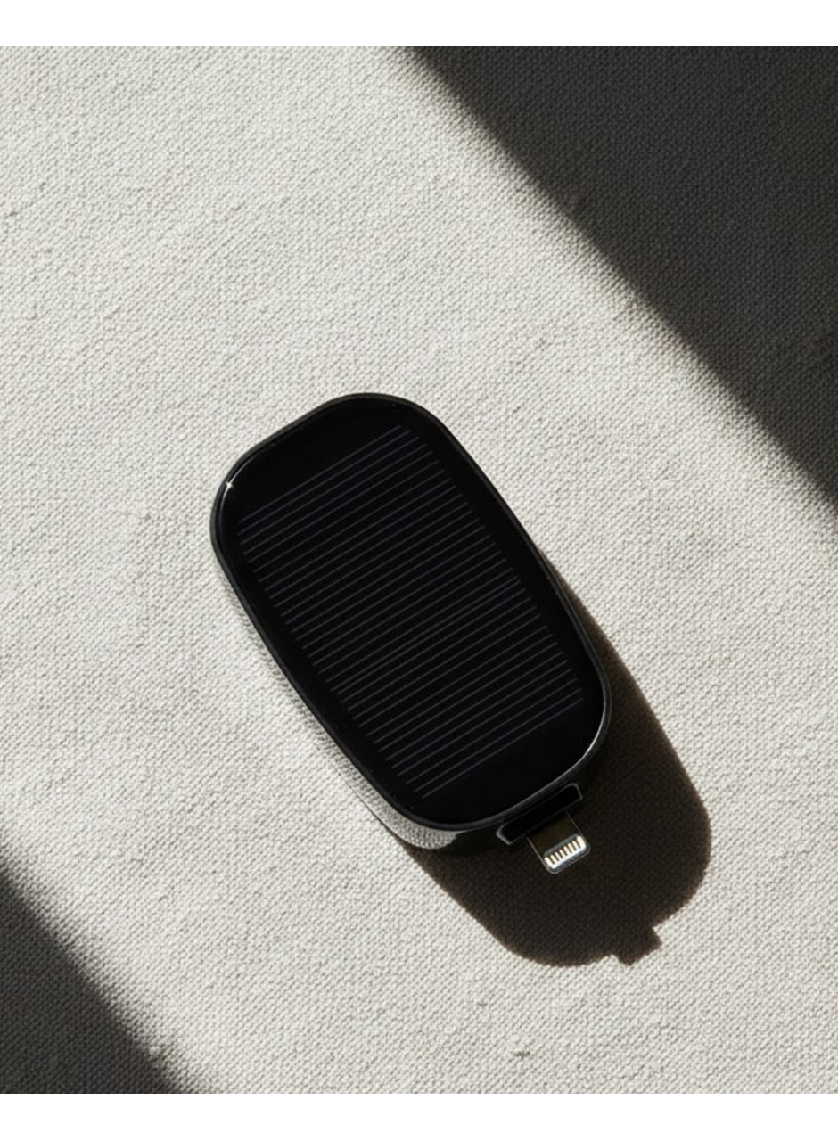 Mini Güneş Enerjili Powerbank Cep Tipi Acil Şarj Cihazı