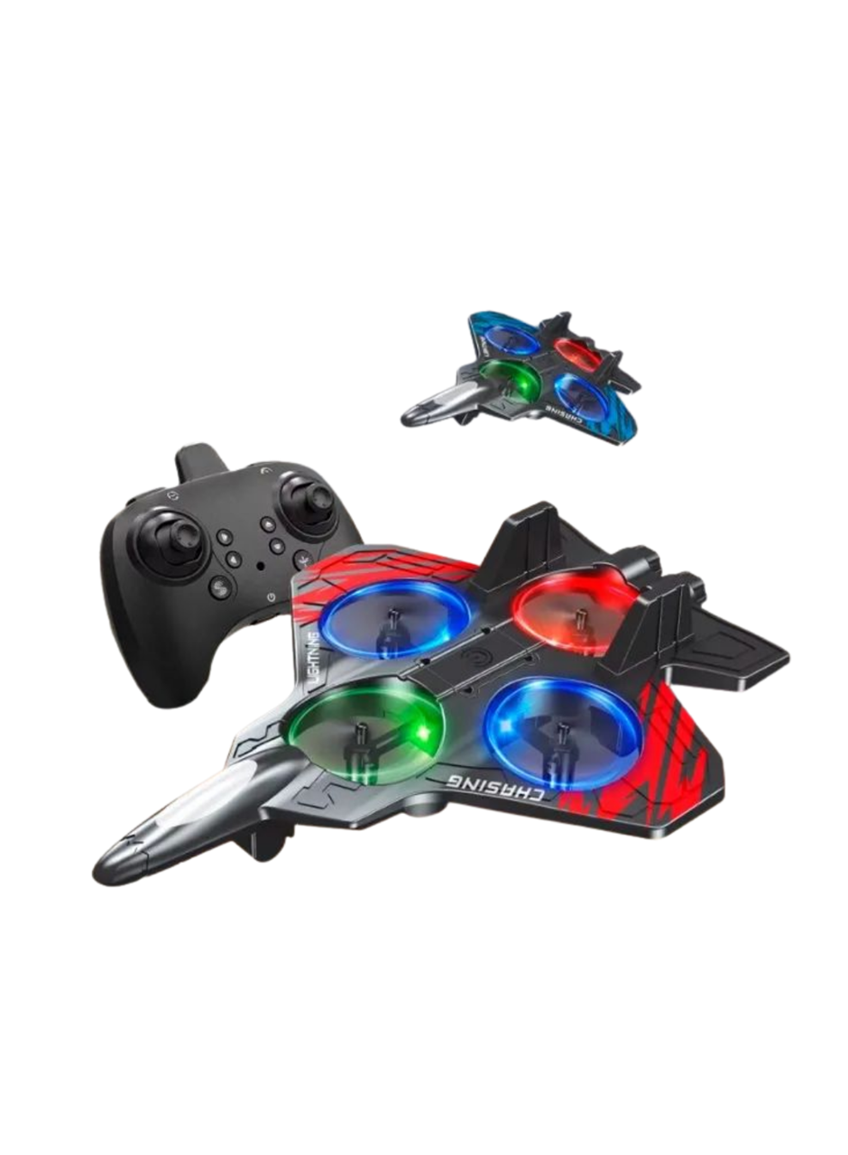 LED Işıklı Oyuncak Drone Fighter Jet Tasarımlı Uzaktan Kumandalı Uçak