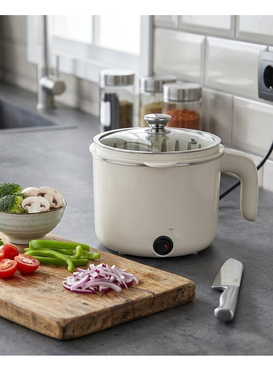 Çok Fonksiyonlu Elektrikli Pişirici 1 Litre Buharda Sebze Pişirme Özellikli