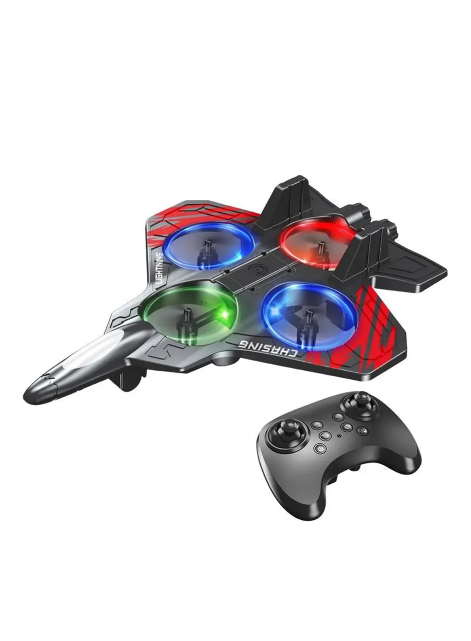 Uzaktan Kumandalı Drone Uçak LED Işıklı 360 Derece Akrobatik Hareket Özellikli