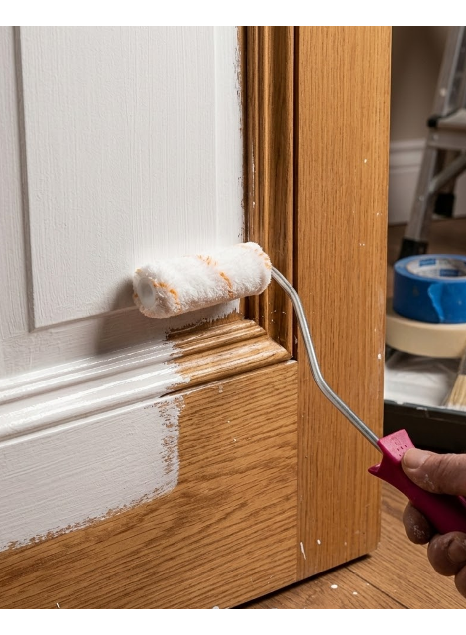 Profesyonel Mini Boya Rulosu 10 Cm Boya Fırça Seti 6 Yedek Rulo Hediyeli