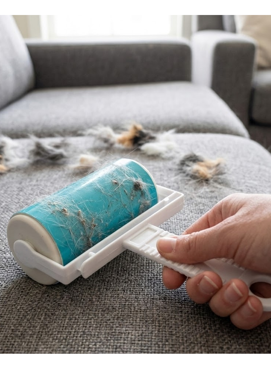 Yıkanabilir Tüy Toplama Rulosu Kedi Köpek Tüyü Temizleme Çok Amaçlı Temizlik Aparatı