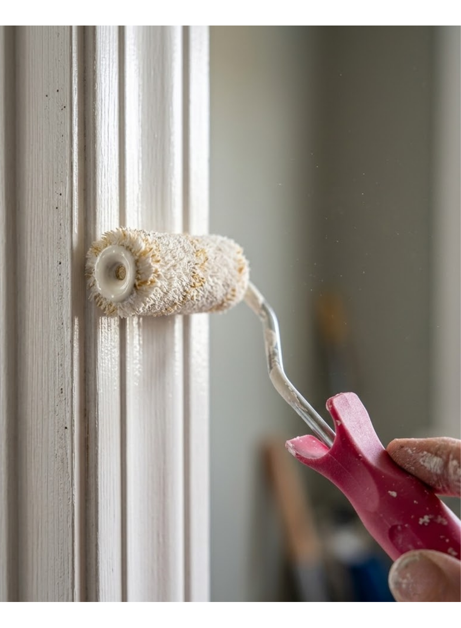 10 Cm Mini Boya Rulosu Seti 6 Adet Yedek Rulo Hediyeli Dar Alan Boyama Rulo Fırça