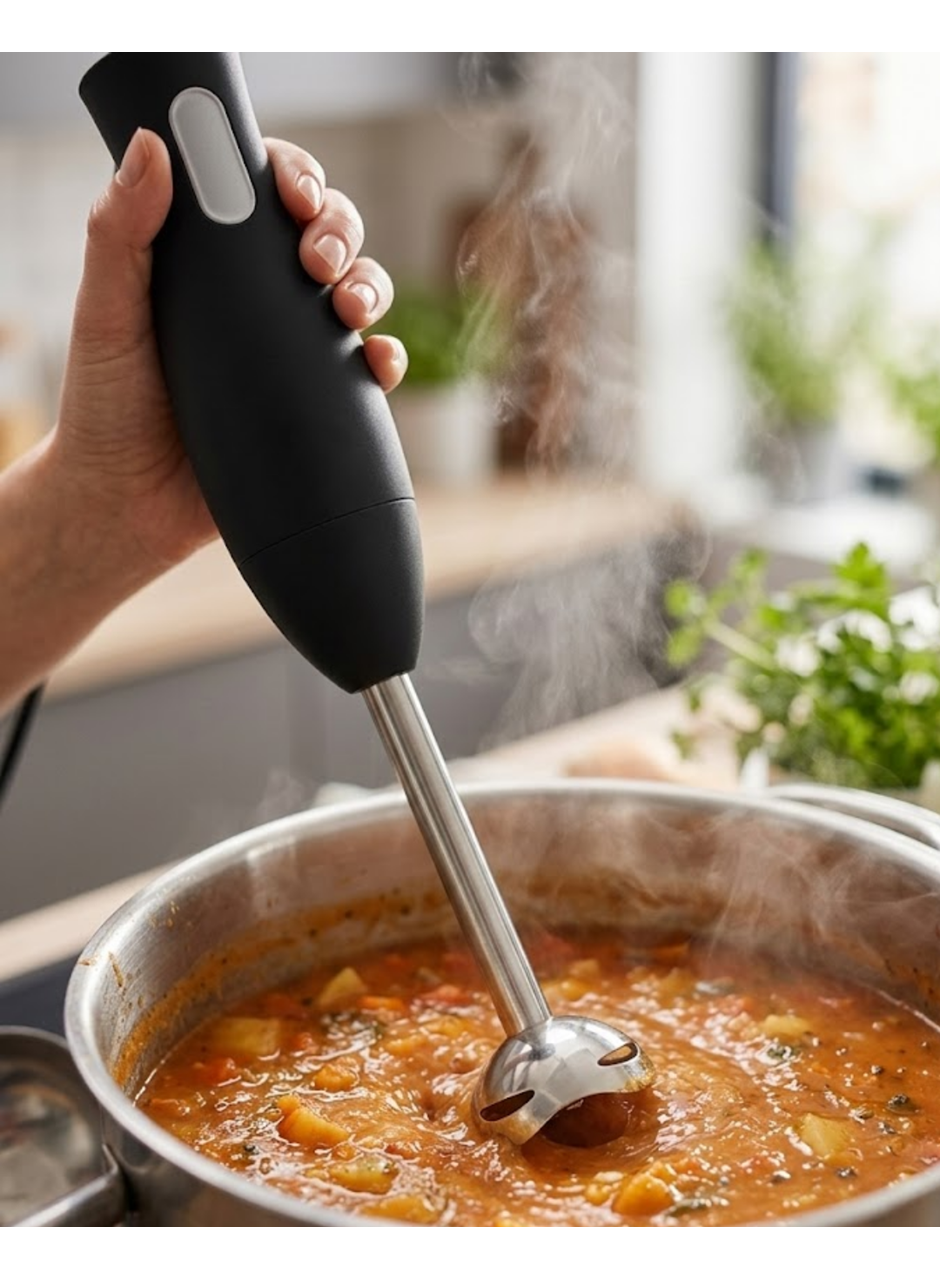 Metal Ayaklı El Blenderı Ergonomik Tasarım Güvenli Kullanım