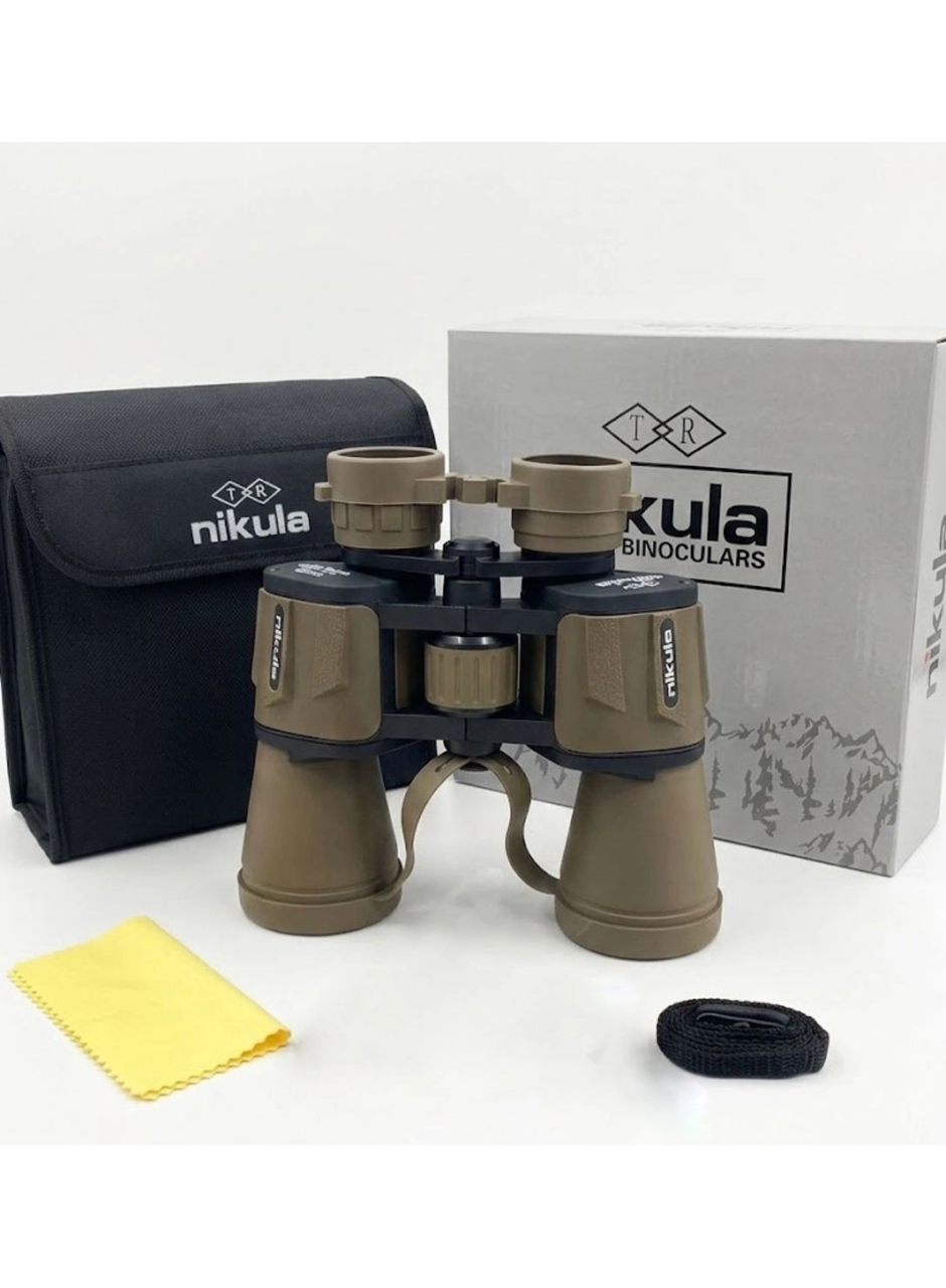 20×50 – Geniş ön Mercekli – 1000m/56m El Dürbünü – Çöl Rengi (