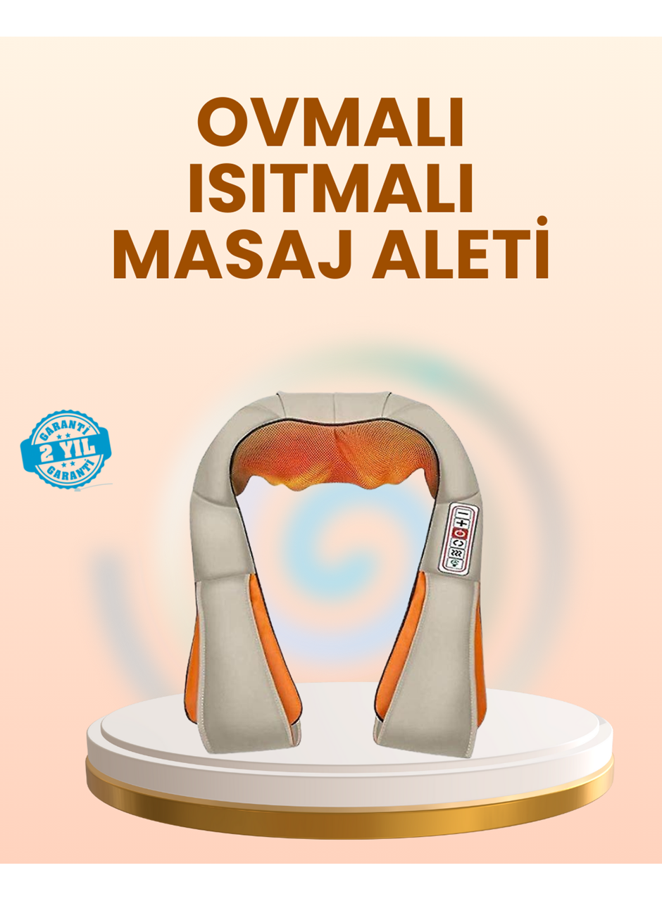 Ovmalı Isıtmalı Masaj Aleti Boyun Omuz Bel ve Ayak İçin Rahatlatıcı Etki