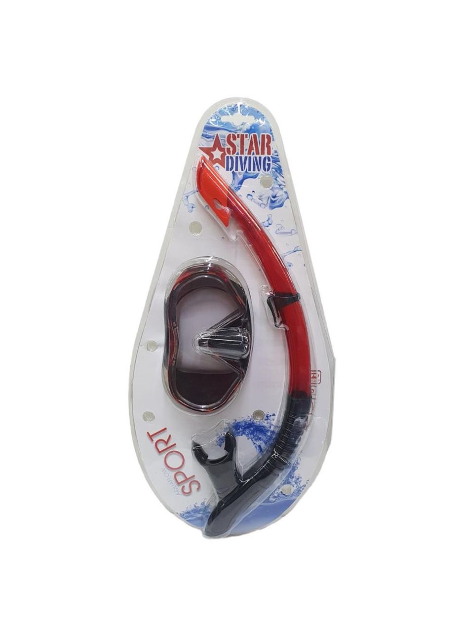 Star Diving Dalış Maskesi ve Snorkel Yetişkin - 51712-KIRMIZI