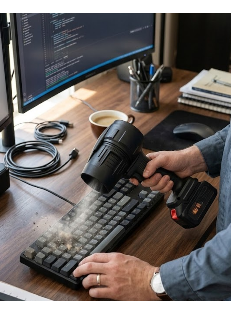 Şarjlı Hava Üfleyici Güçlü Motorlu Çok Amaçlı Temizlik Makinesi