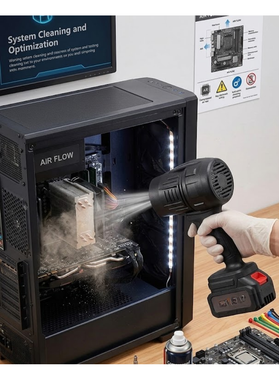 Kablosuz Yaprak Üfleyici Bahçe ve Araç Temizleme Hava Üfleme Makinesi