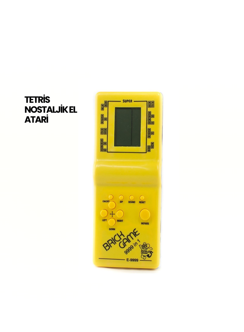 Klasik Gameboy Tetris Oyunu – Taşınabilir Pil ile Çalışan Retro El Konsolu