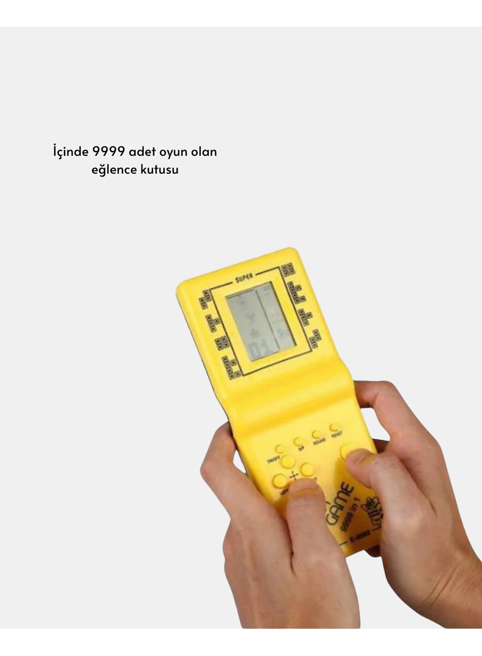 Klasik Gameboy Tetris Oyunu – Taşınabilir Pil ile Çalışan Retro El Konsolu