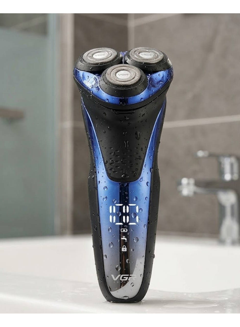 Şarjlı Elektrikli Sakal Tıraş Makinesi LED Ekranlı Islak Kuru Kullanım