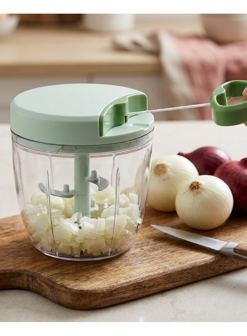 Manuel İpli Sebze Doğrayıcı Çok Bıçaklı Pratik Mutfak Blenderı