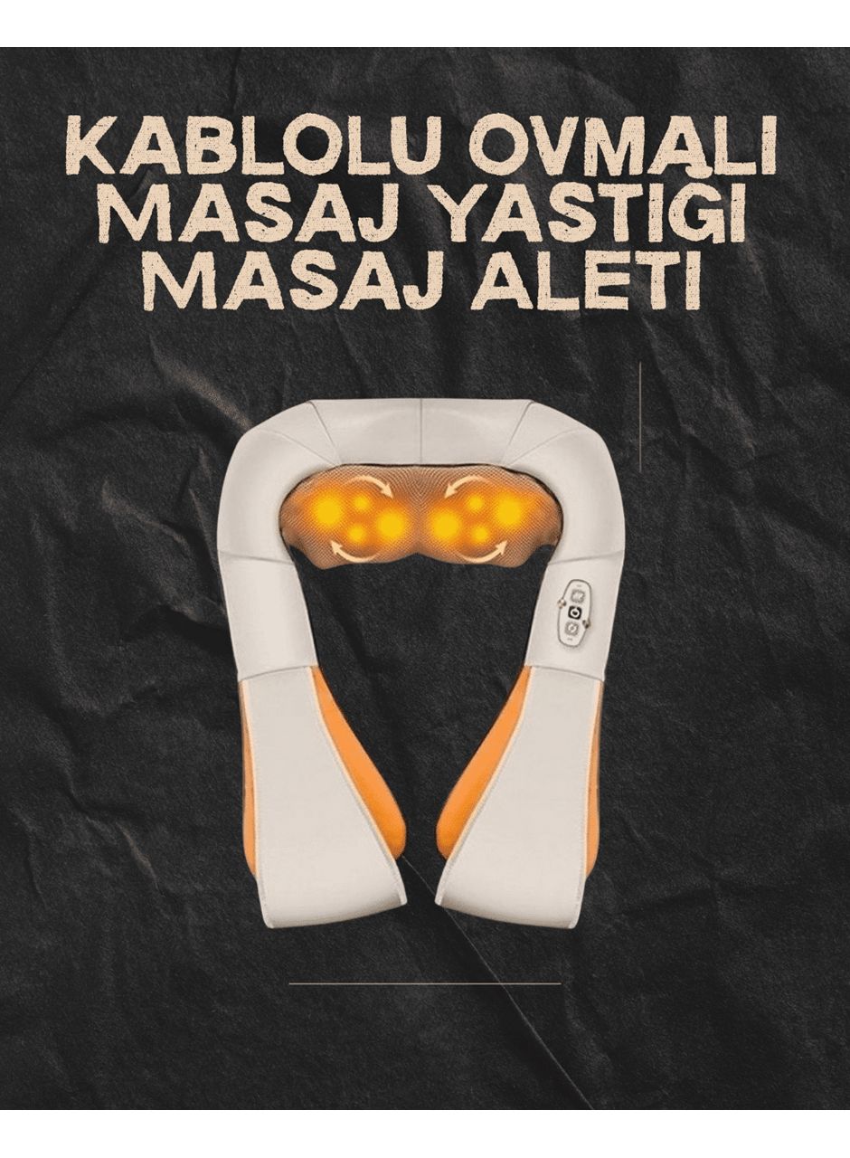 Ovmalı Isıtmalı Elektrikli Masaj Aleti – Boyun, Sırt, Bel, Omuz ve Bacak İçin Profesyonel Masaj Aleti