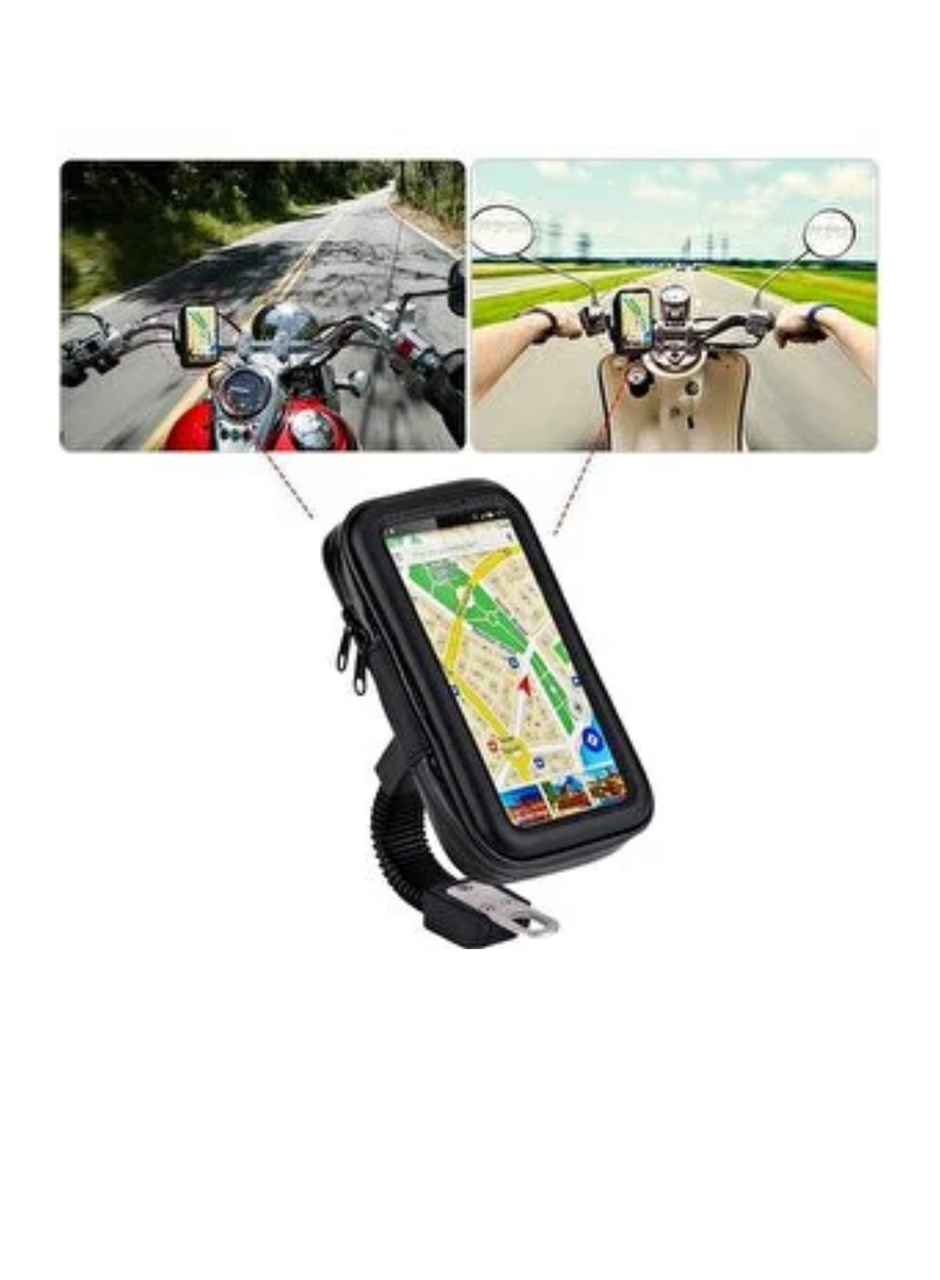 Su Geçirmez Motosiklet Telefon Tutucu Evrensel Gidon Montaj Navigasyon Standı