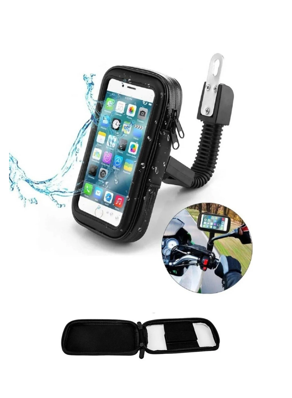Su Geçirmez Motosiklet Telefon Tutucu Evrensel Gidon Montaj Navigasyon Standı