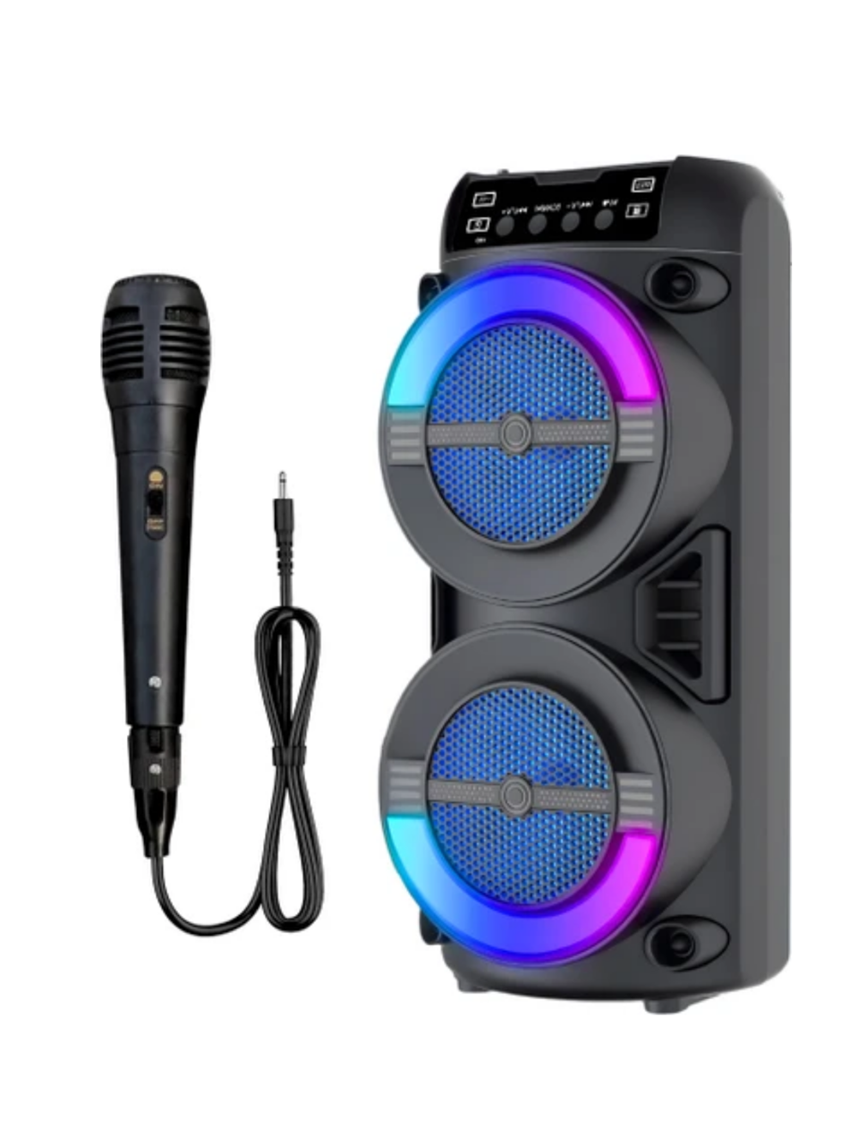 RGB Işıklı Bluetooth Hoparlör Kablosuz Taşınabilir Stereo Speaker