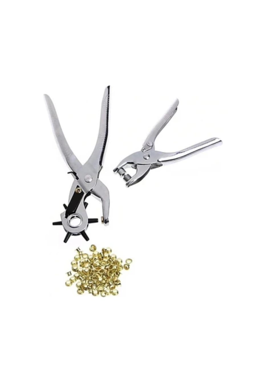 2li Kemer Delme Aparatı Deri Delik Açma Pensesi Çok Amaçlı Kullanım