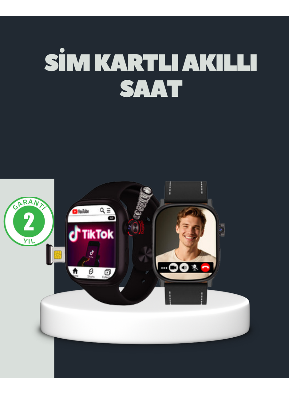 SIM Kartlı GPS Destekli Akıllı Saat Sesli Görüşmeli