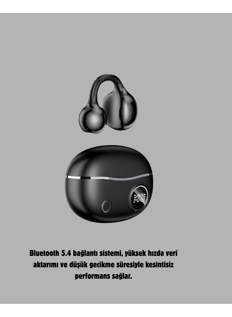 Kablosuz Açık Kulak Kulaklık Bluetooth 5.4 Type-C Hızlı Şarj 30 Saat