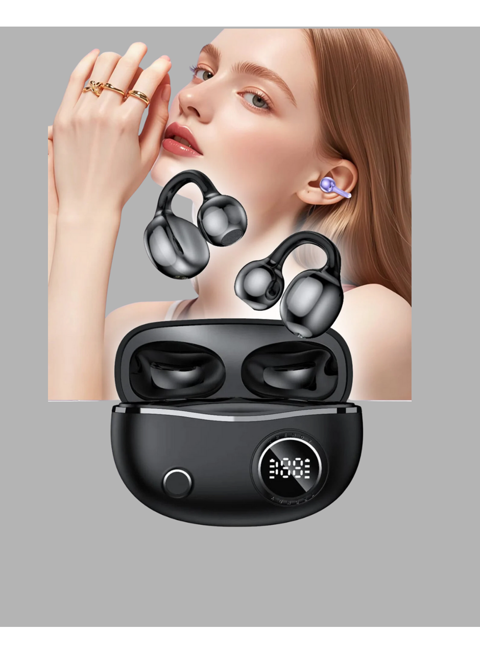 Açık Kulak Bluetooth Kulaklık 5.4 APTX Destekli Ergonomik Tasarım