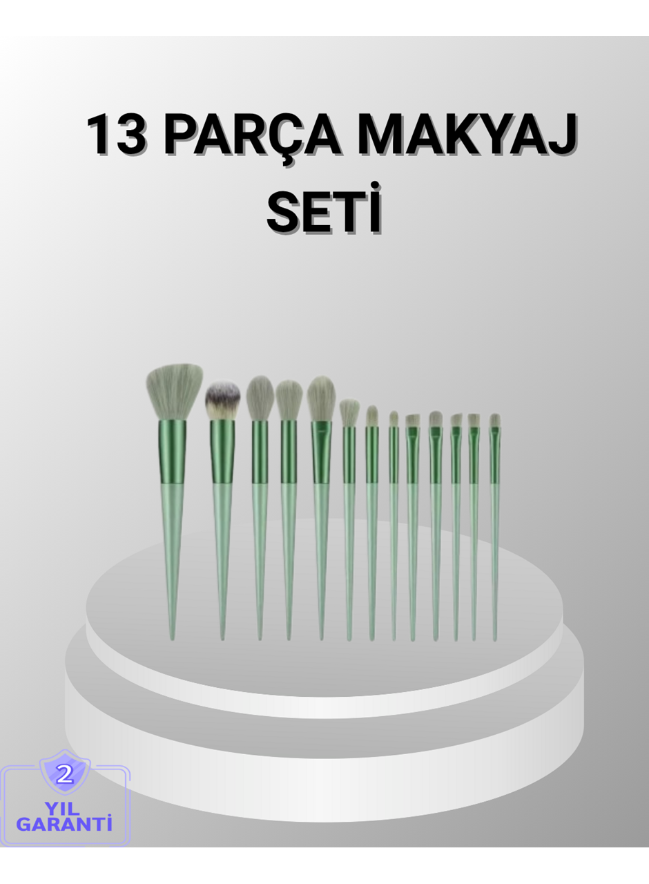 13 Parça Makyaj Fırça Seti – Ergonomik, Dökülme Yapmayan, Taşınabilir