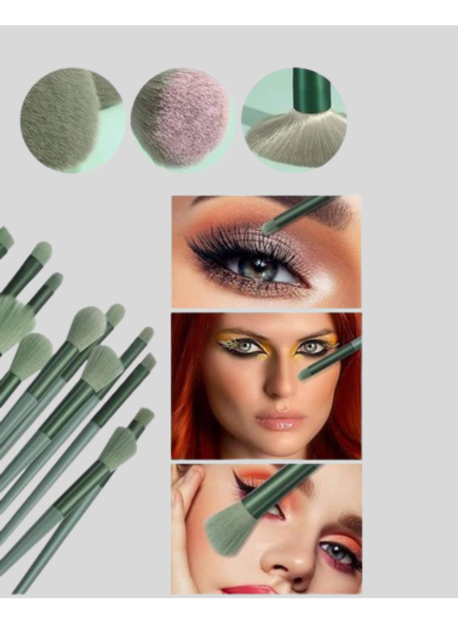 13 Parça Makyaj Fırça Seti – Ergonomik, Dökülme Yapmayan, Taşınabilir