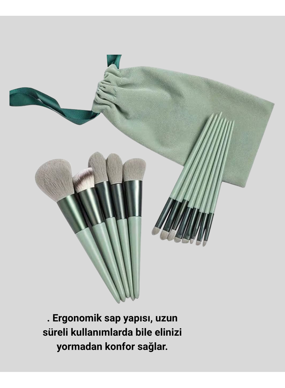 13 Parça Makyaj Fırça Seti – Ergonomik, Dökülme Yapmayan, Taşınabilir