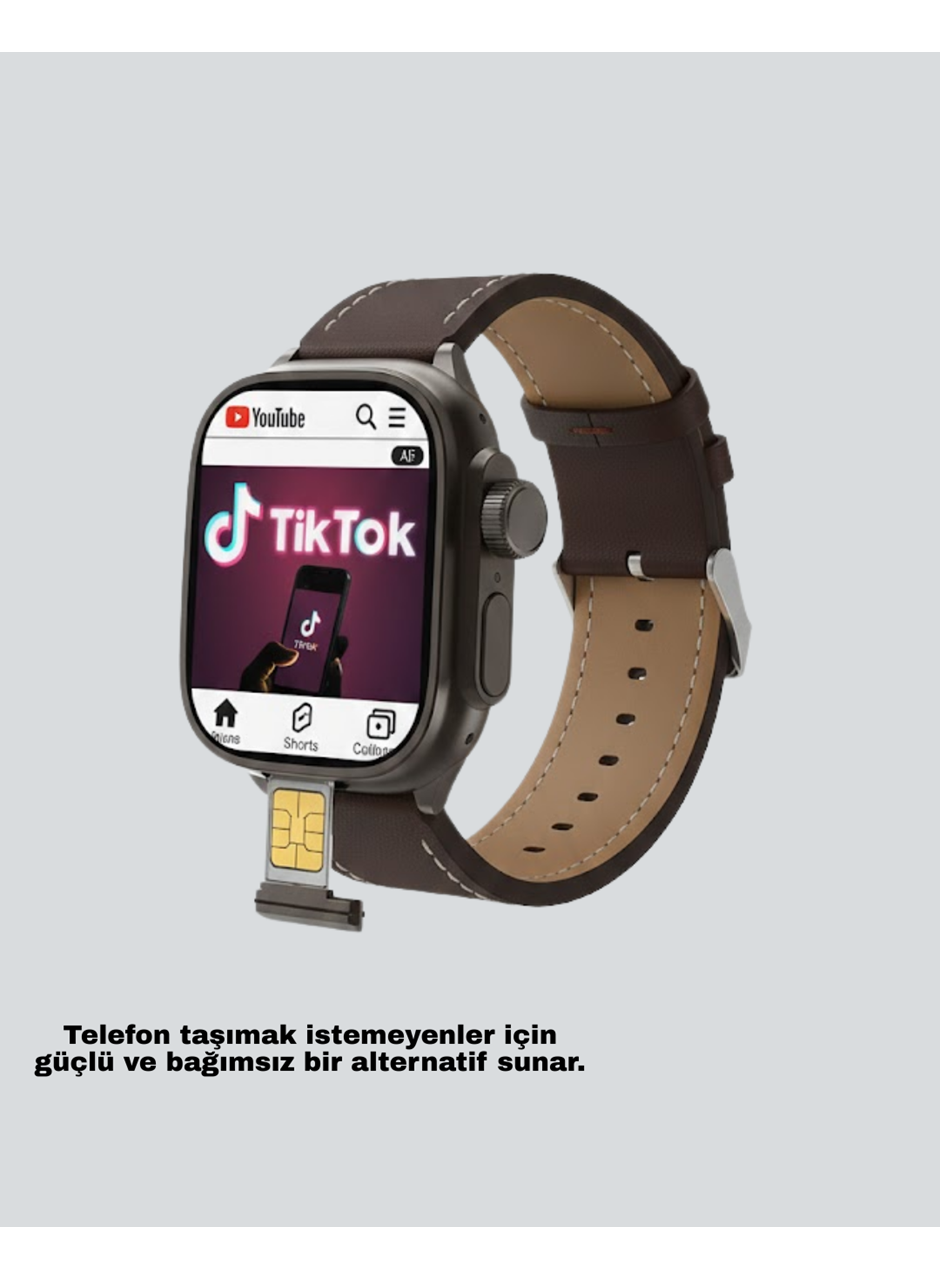 AMOLED Ekranlı Akıllı Saat WhatsApp TikTok YouTube