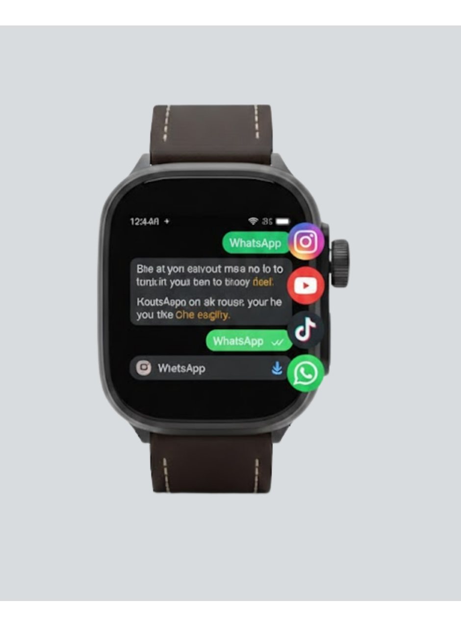 AMOLED Ekranlı Akıllı Saat WhatsApp TikTok YouTube