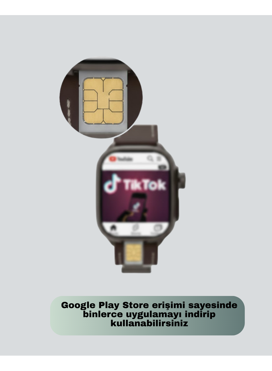 SIM Kartlı Akıllı Saat AMOLED Ekran Android Sistem