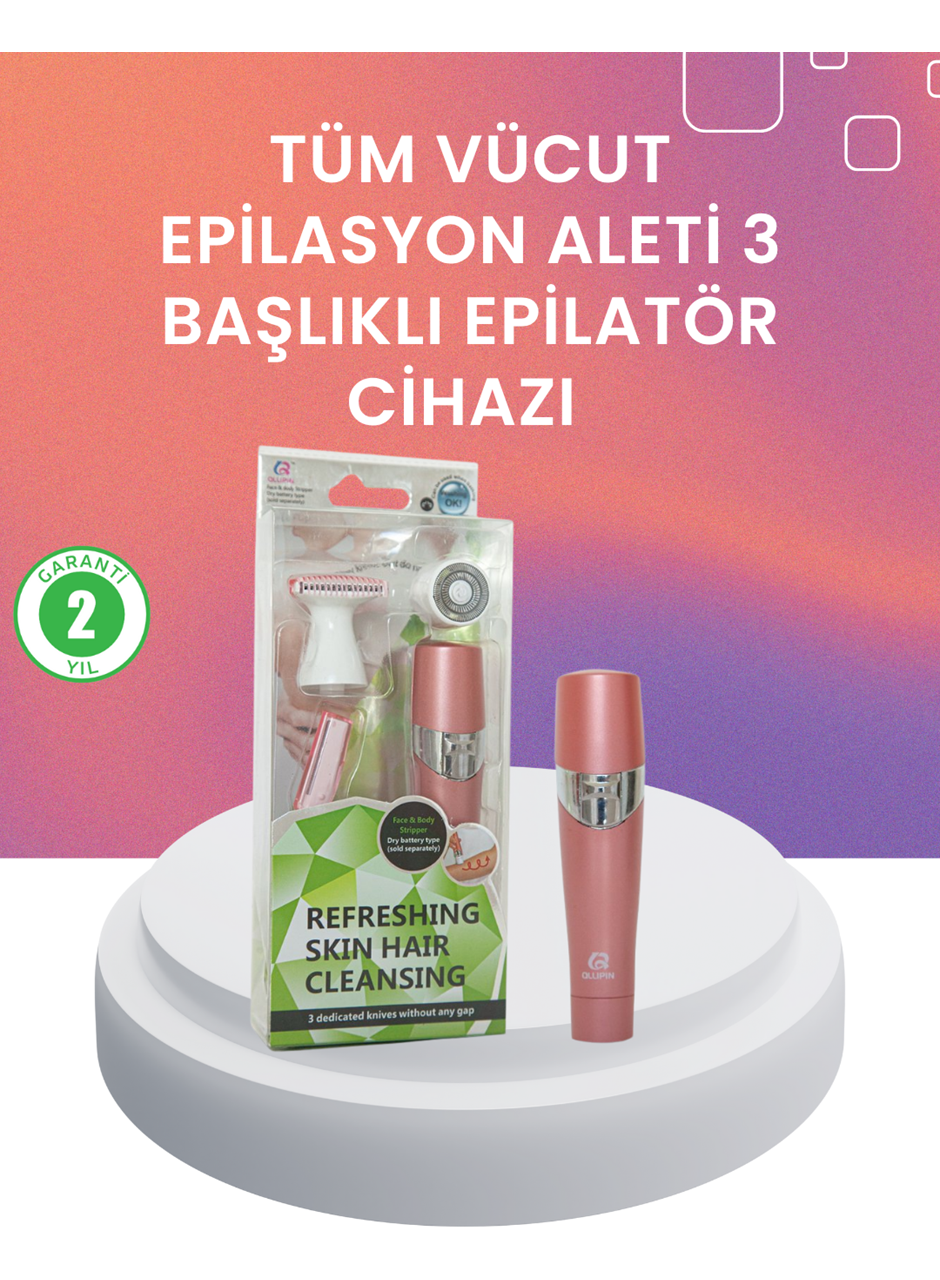 Yumuşak ve Pürüzsüz Cilt İçin Epilasyon Seti
