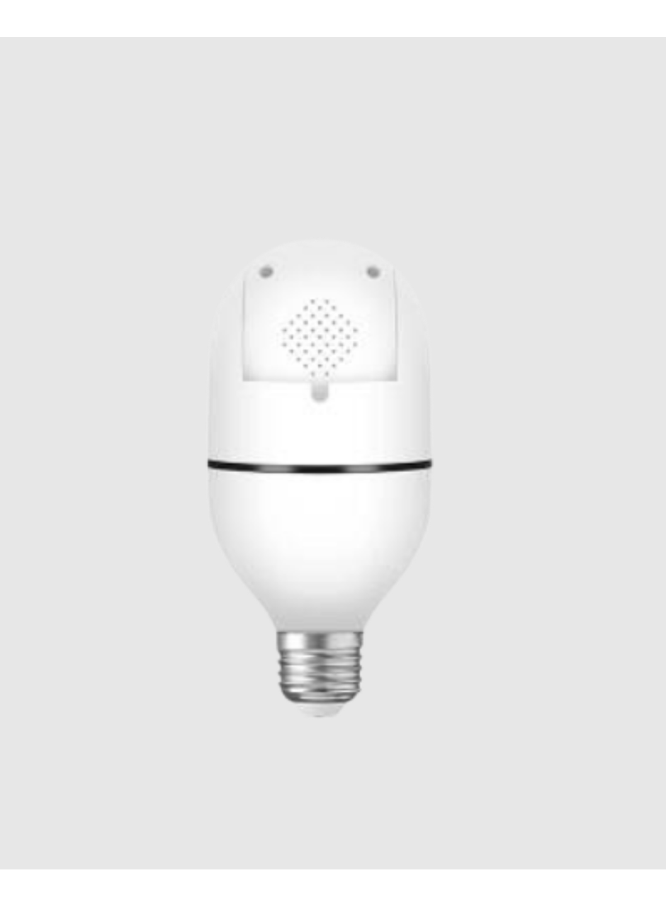 360° Akıllı Güvenlik Kamerası – Duya Takılabilir, Wi-Fi Bağlantılı, Hareket Sensörlü