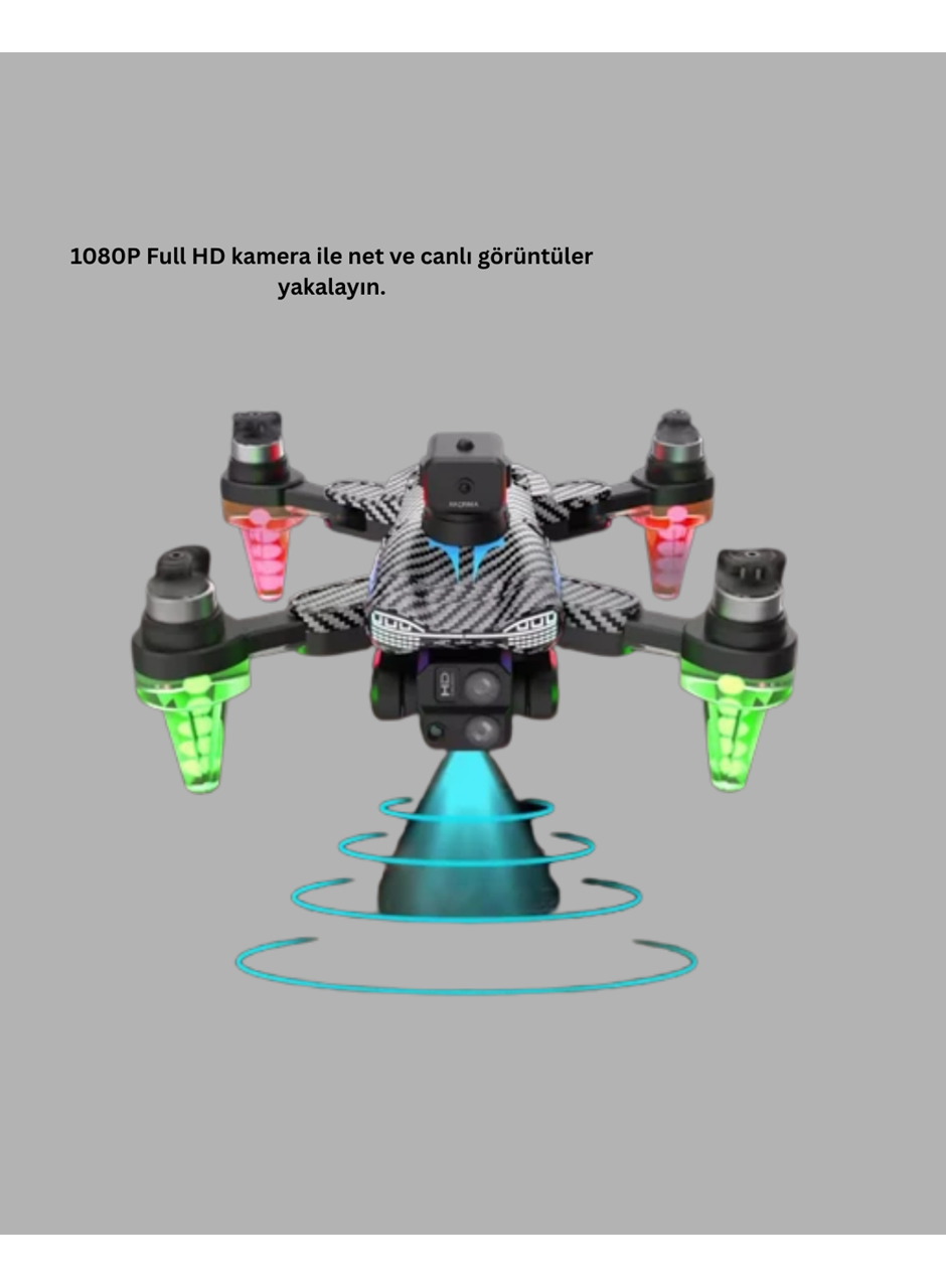 1080P Full HD Katlanabilir Drone Uzun Uçuş Süreli Hafif Tasarım