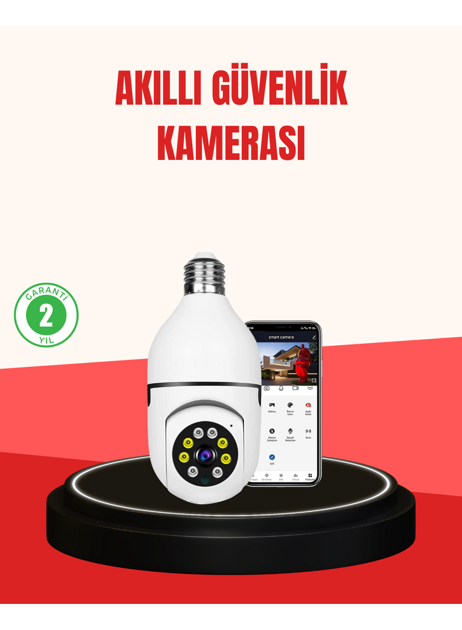 Hareket Algılamalı Kablosuz Akıllı Ev Güvenlik Kamerası