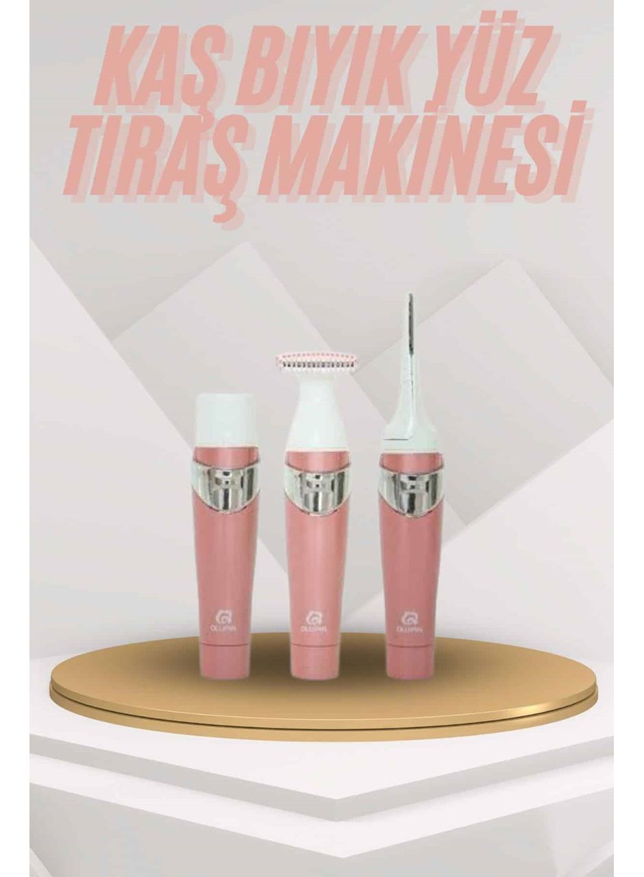 Yüz Kaş ve Tüm Vücut Epilasyon Aleti 3 Başlıklı Hassas Ciltlere Uygun Epilatör