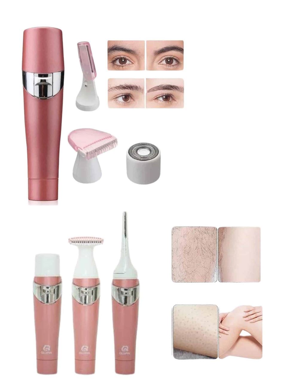 Yüz Kaş ve Tüm Vücut Epilasyon Aleti 3 Başlıklı Hassas Ciltlere Uygun Epilatör