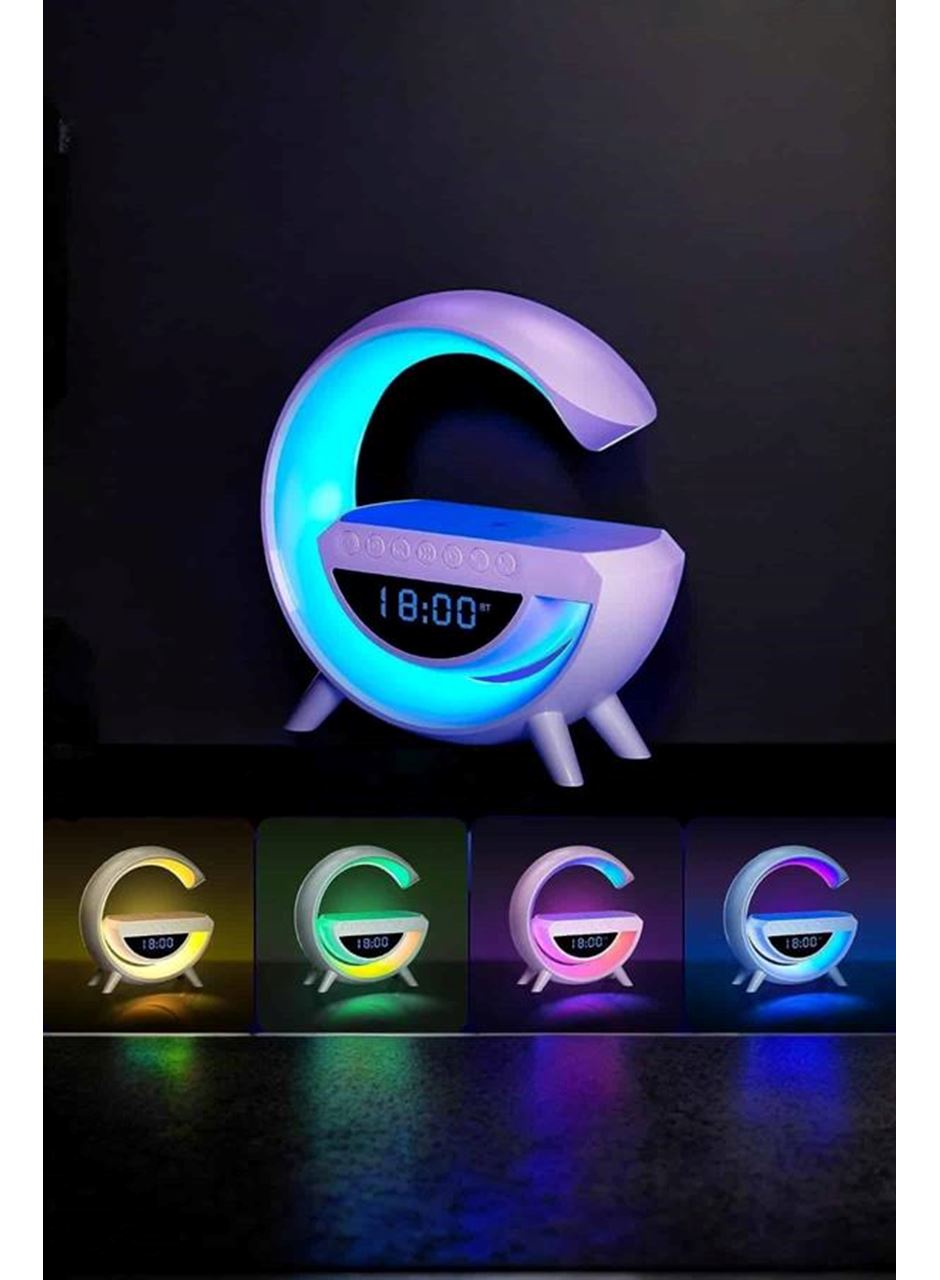 Android Uyumlu Akıllı Bluetooth Hoparlör Kablosuz Şarj Cihazı Standı