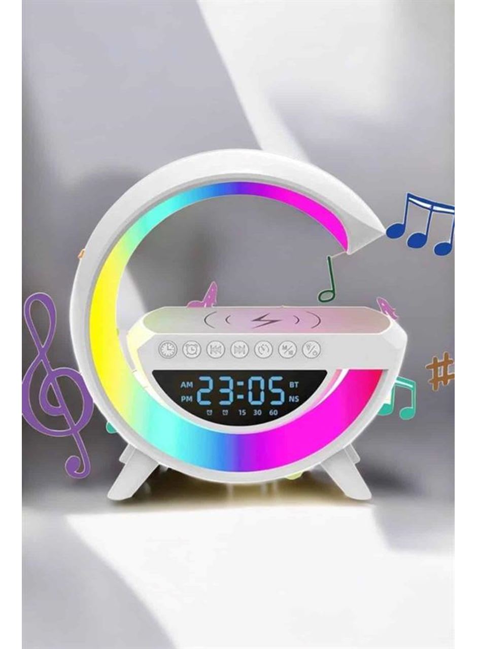 Android Uyumlu Akıllı Bluetooth Hoparlör Kablosuz Şarj Cihazı Standı