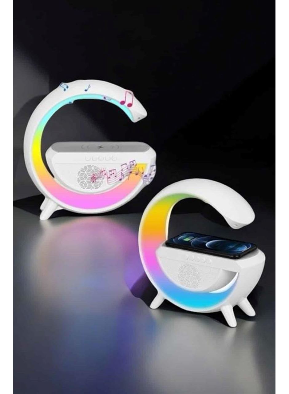 Android Uyumlu Akıllı Bluetooth Hoparlör Kablosuz Şarj Cihazı Standı