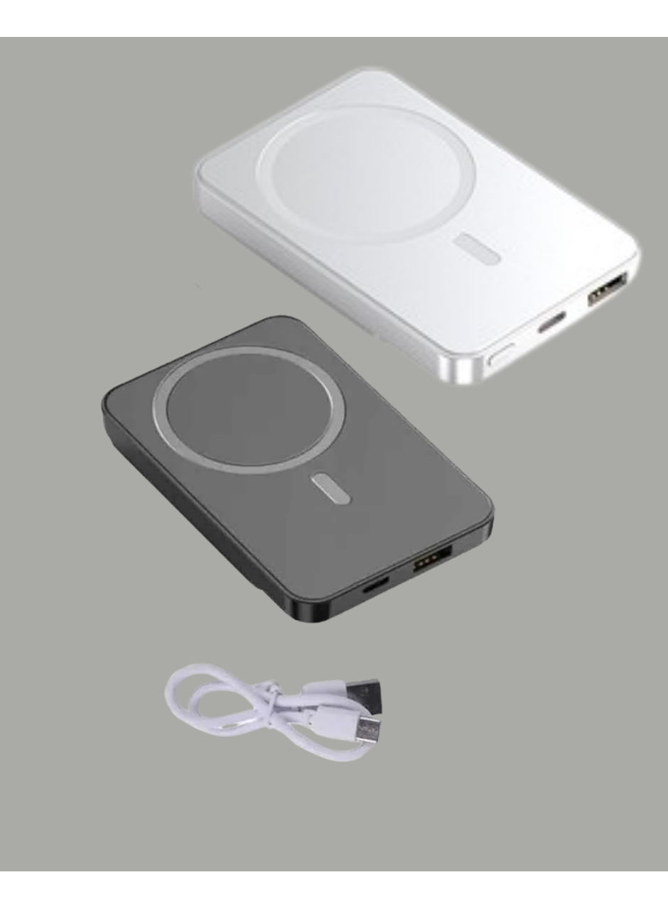 Gerçek Zamanlı Güç Göstergeli Manyetik USB-C Taşınabilir Powerbank