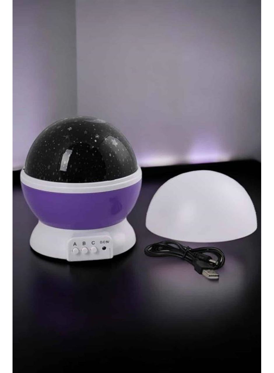 Yıldızlı Gökyüzü Projeksiyon Gece Lambası Hareketli Işık Şovu